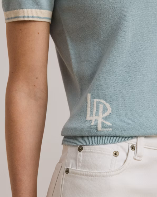 Two-Tone Short-Sleeve Jumper