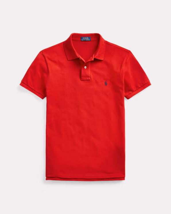 Slim Fit Mesh Polo Shirt