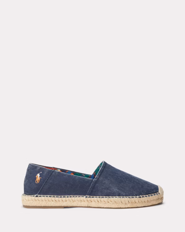 Cevio Washed Canvas Espadrille