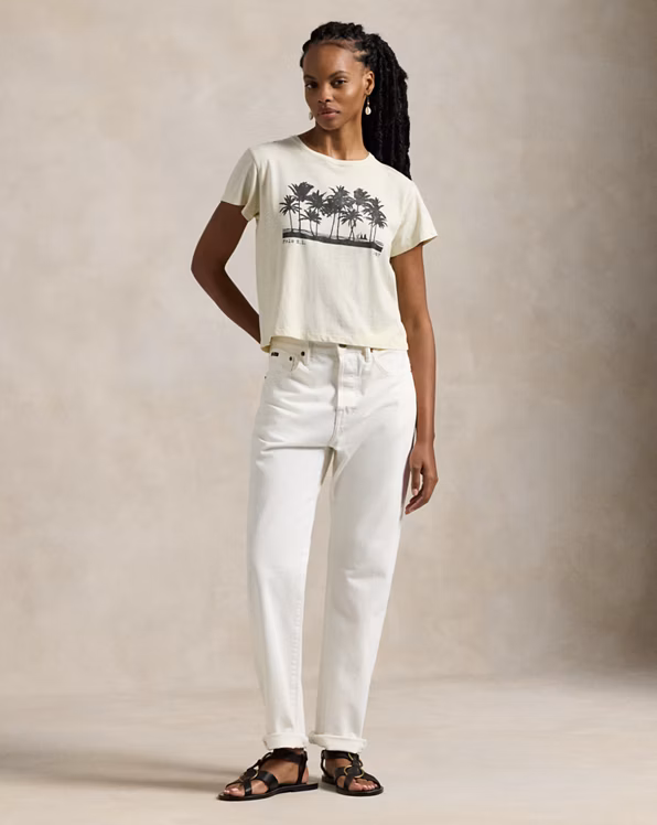 Shrunken Fit Jersey Graphic Tee