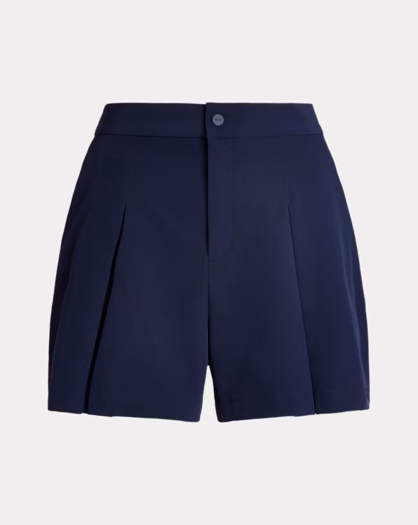 Four-Way-Stretch Pleated Short