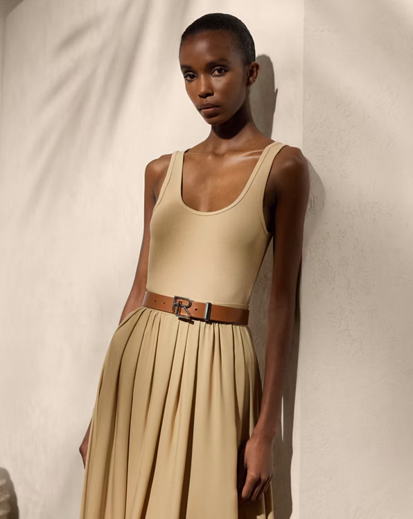 Ellis Rib-Knit Cotton-Blend Tank Top