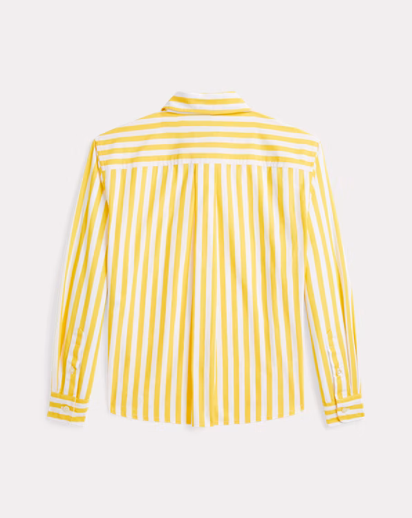 Striped Cotton Poplin Boxy Shirt