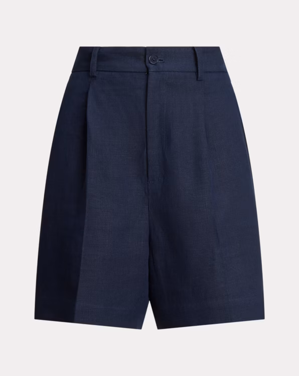 Tracy Pleated Linen Short