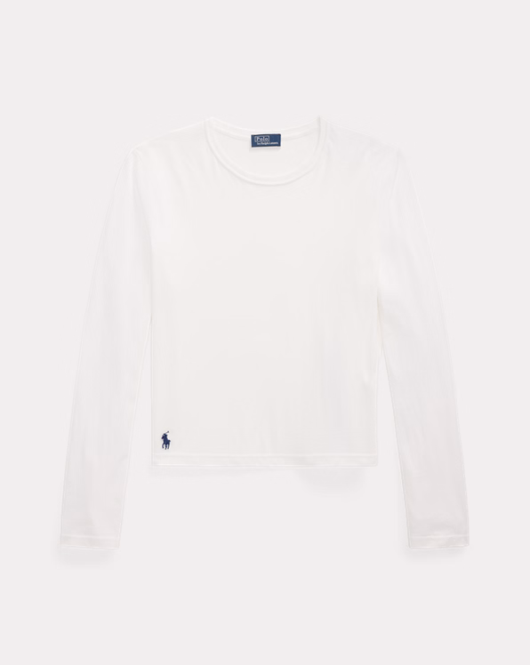 Shrunken Fit Jersey Long-Sleeve Tee