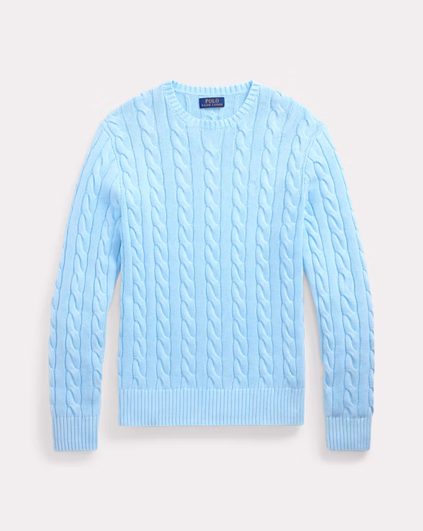 Cable-Knit Mineral-Dyed Cotton Jumper