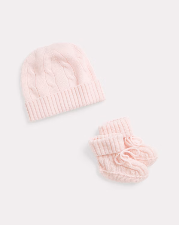 Cashmere Beanie & Bootie Set