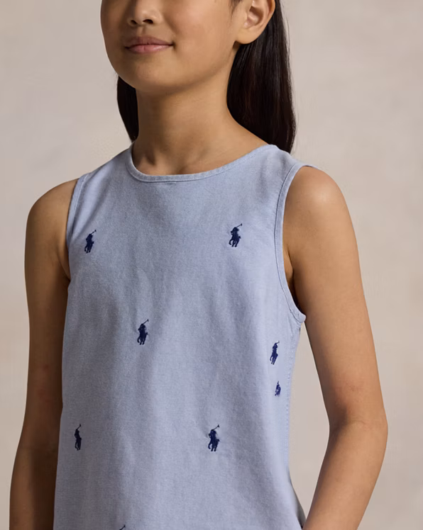 Polo Pony Cotton Oxford Dress