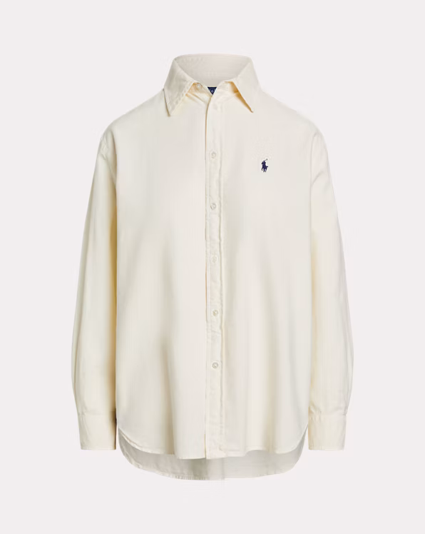 Oversize Fit Cotton Oxford Shirt