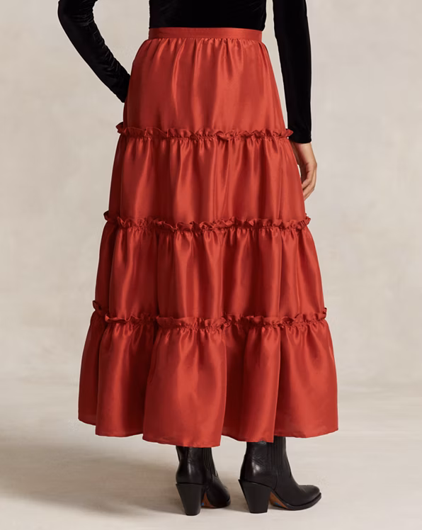 PRL x Naiomi Glasses Silk Maxiskirt