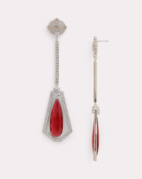Crystal Swing-Bar Earrings