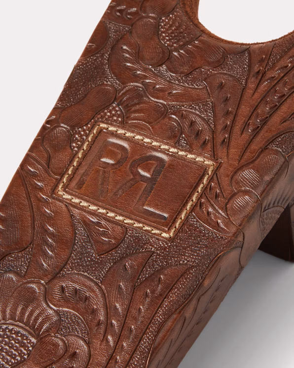 Hand-Tooled Leather Boot Jack