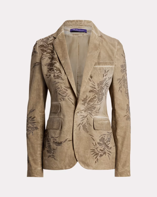 Parker Embellished Cotton Chino Jacket