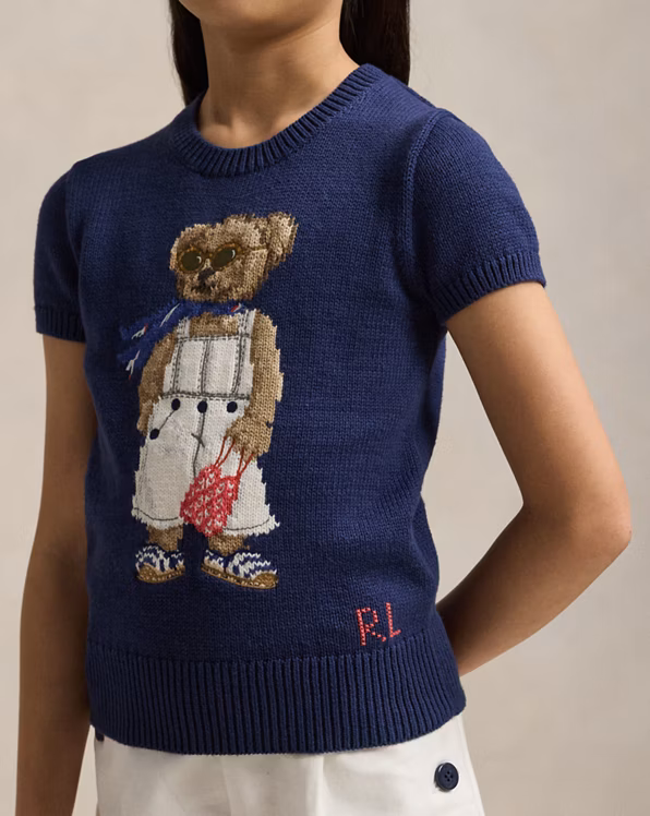 Polo Bear Cotton Short-Sleeve Jumper