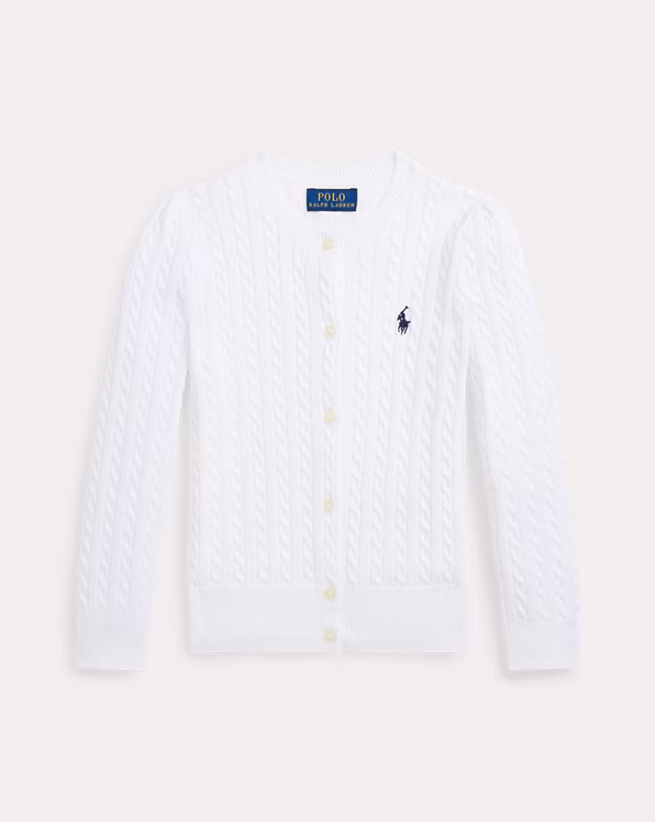 Mini-Cable Cotton Cardigan