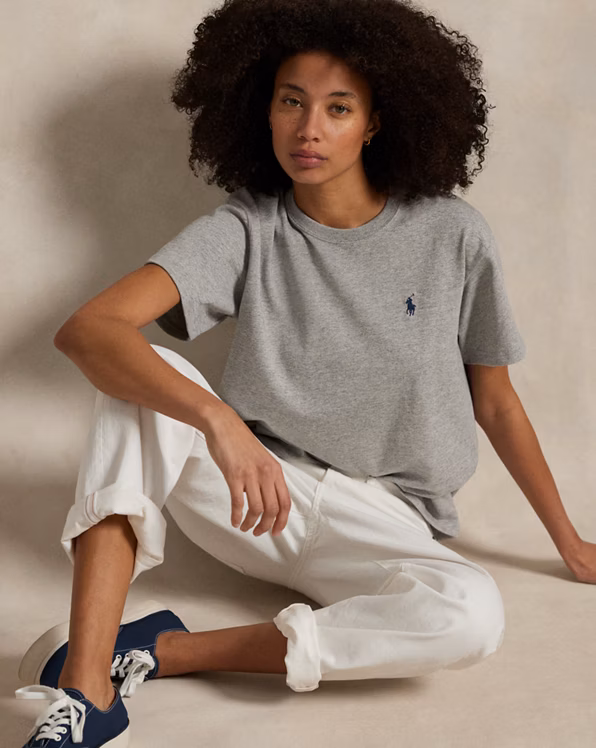 Relaxed Fit Cotton Jersey Tee