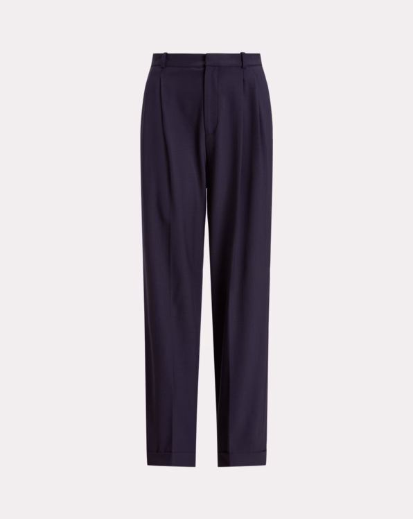 Wool-Blend Wide-Leg Trouser