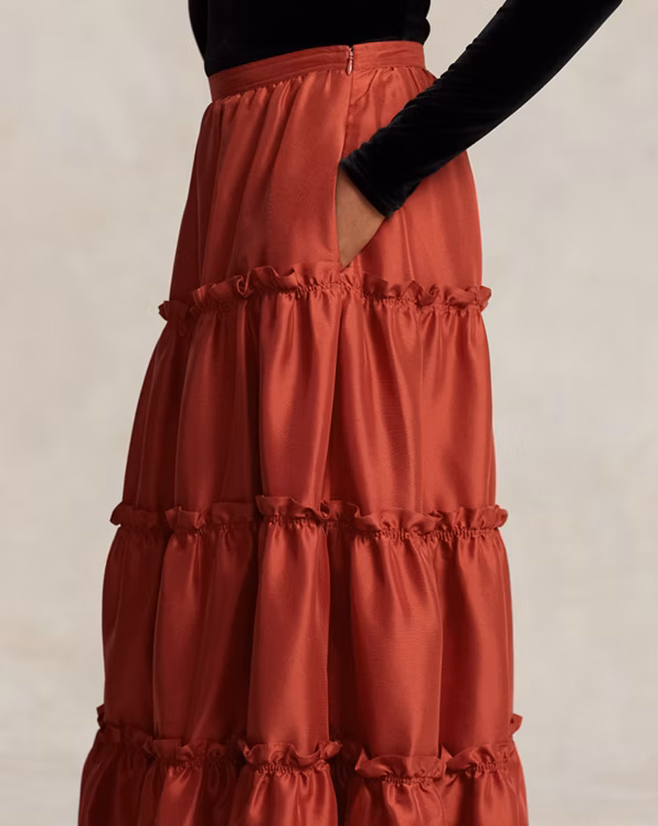 PRL x Naiomi Glasses Silk Maxiskirt