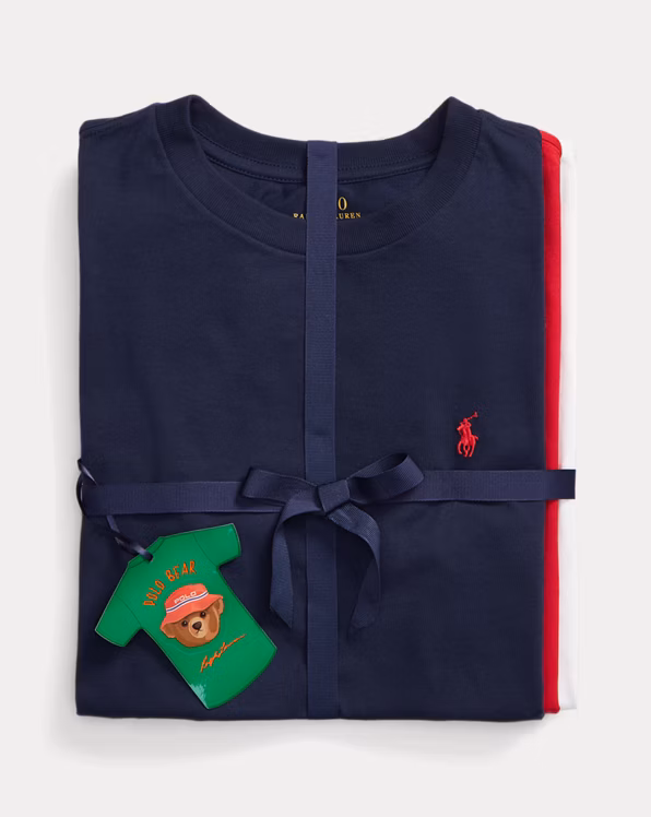 Cotton Jersey Crewneck T-Shirt 3-Pack