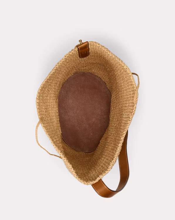 Pony Raffia Bellport Sling Bucket Bag