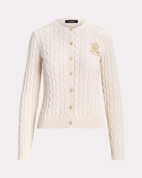 Cable-Knit Cotton Cardigan
