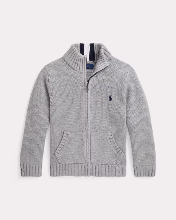 Cotton Full-Zip Jumper