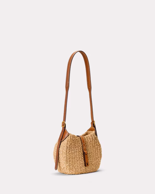 Polo ID Raffia Small Shoulder Bag