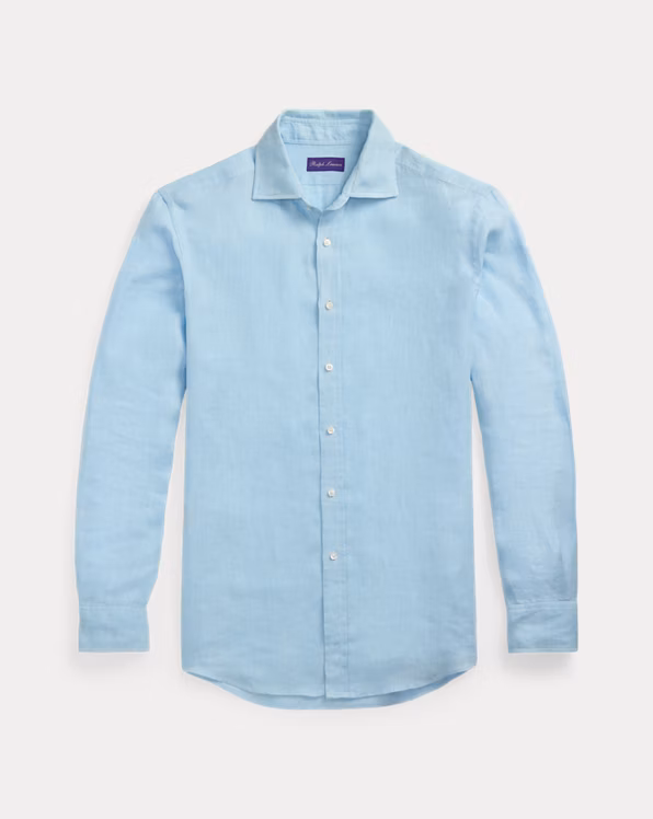 Basket-Weave Linen Shirt