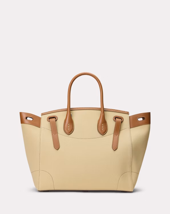 Soft Ricky 33 Calfskin-Trim Canvas Bag
