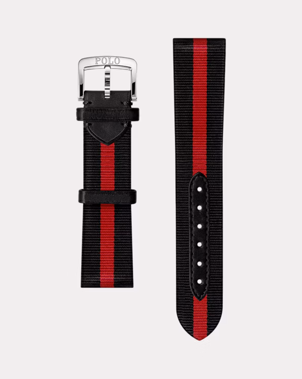 Striped Silk Watch Strap
