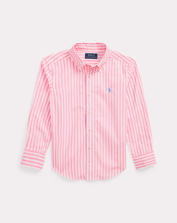 Plaid Cotton Poplin Shirt