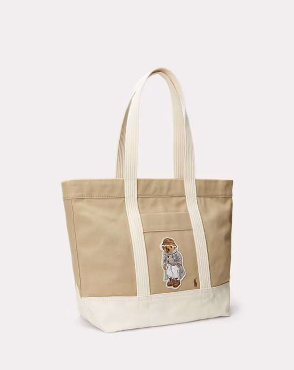 Polo Bear Canvas Medium Tote