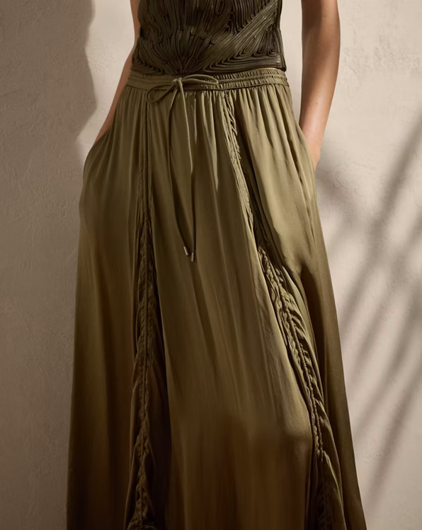 Willem Silk Charmeuse Maxiskirt