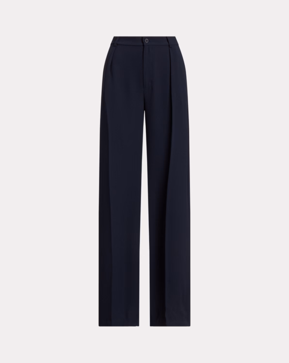 Double-Faced Georgette Wide-Leg Trouser
