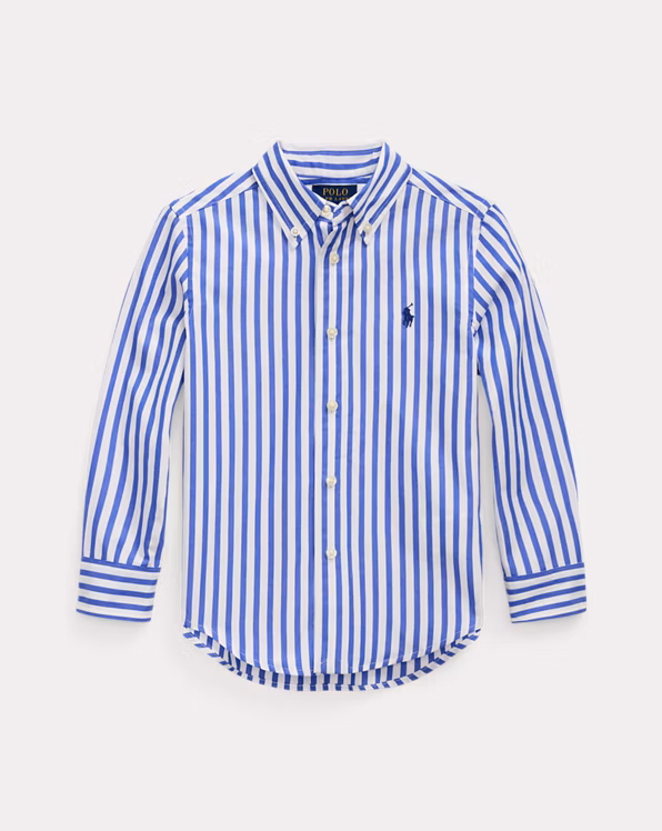 Plaid Cotton Poplin Shirt