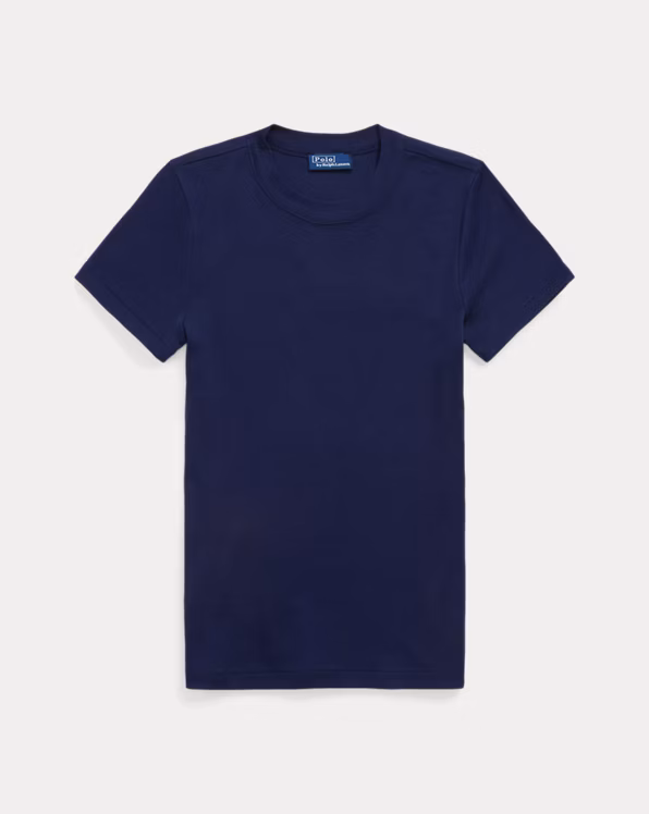 Slim Fit Rib-Knit Cotton Tee