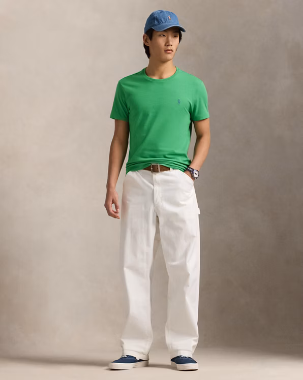 Custom Slim Fit Jersey Crewneck T-Shirt