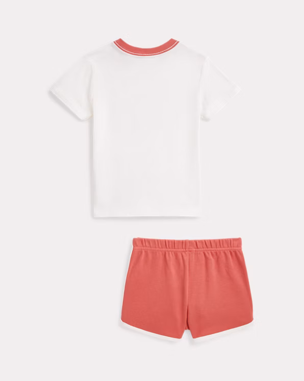 Polo Bear Cotton Tee & Short Set