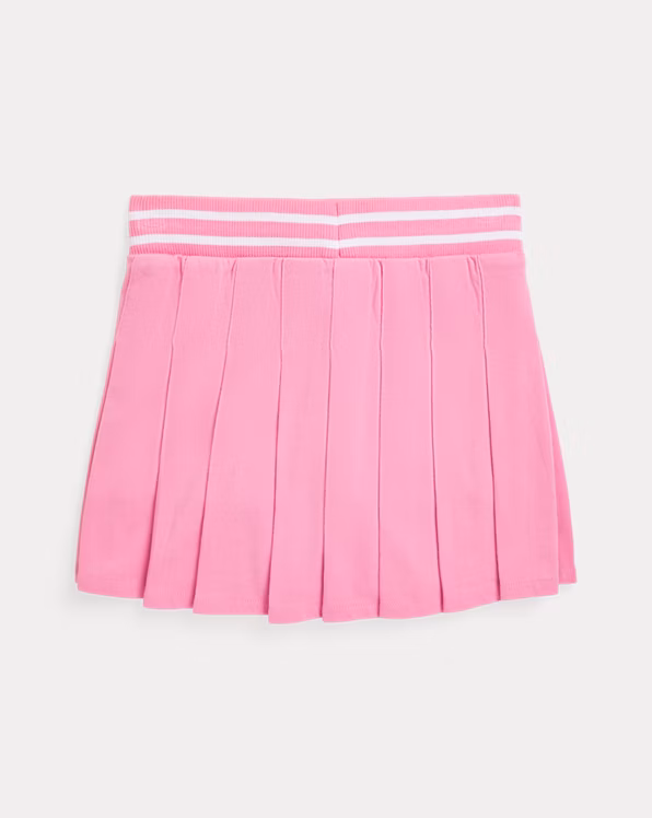 Pleated Cotton Jersey Skort