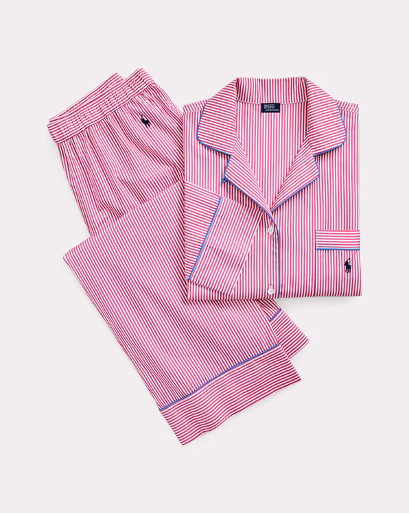 Striped Cotton Long-Sleeve Pyjama Set