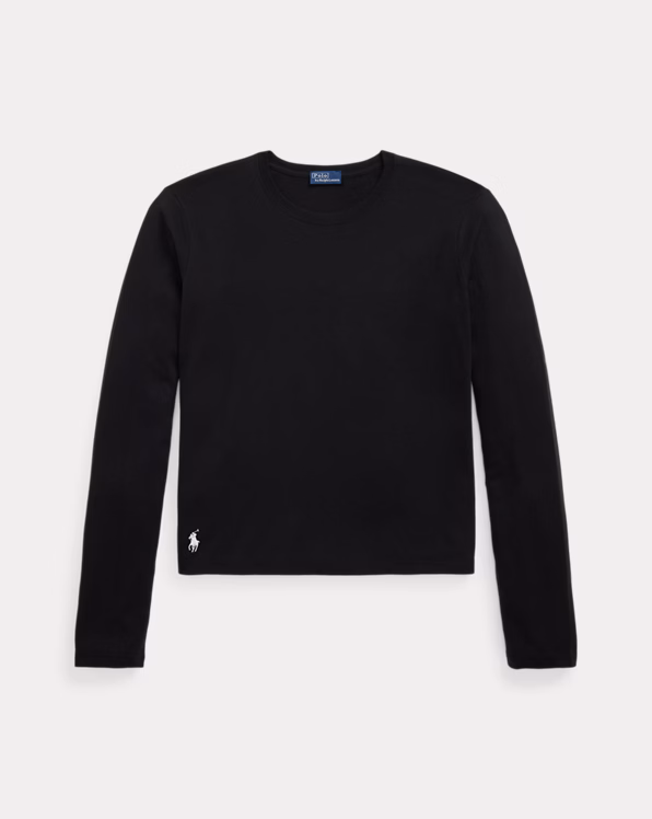 Shrunken Fit Jersey Long-Sleeve Tee