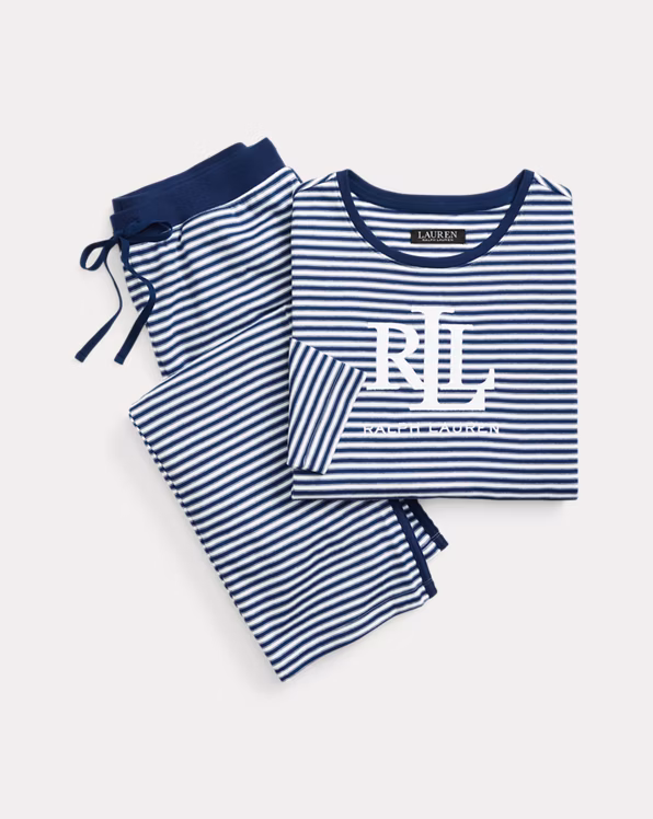 Logo Striped Interlock Pyjama Set