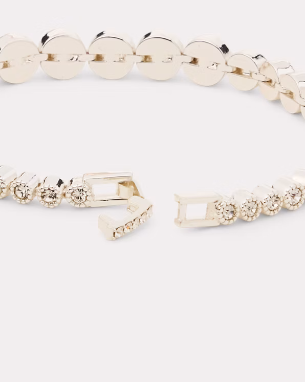 Silver-Plated Cubic Zirconia Bracelet