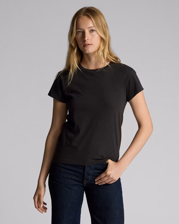 Cotton Jersey Crewneck T-Shirt