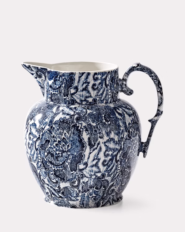 Faded Peony Etruscan Pitcher