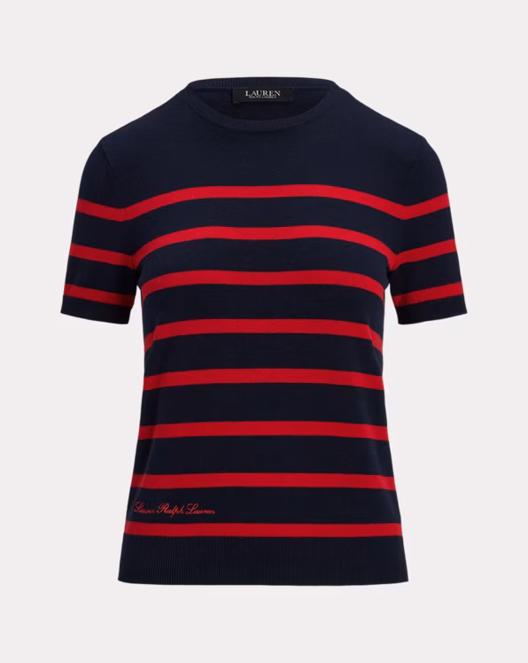 Striped Short-Sleeve Jumper