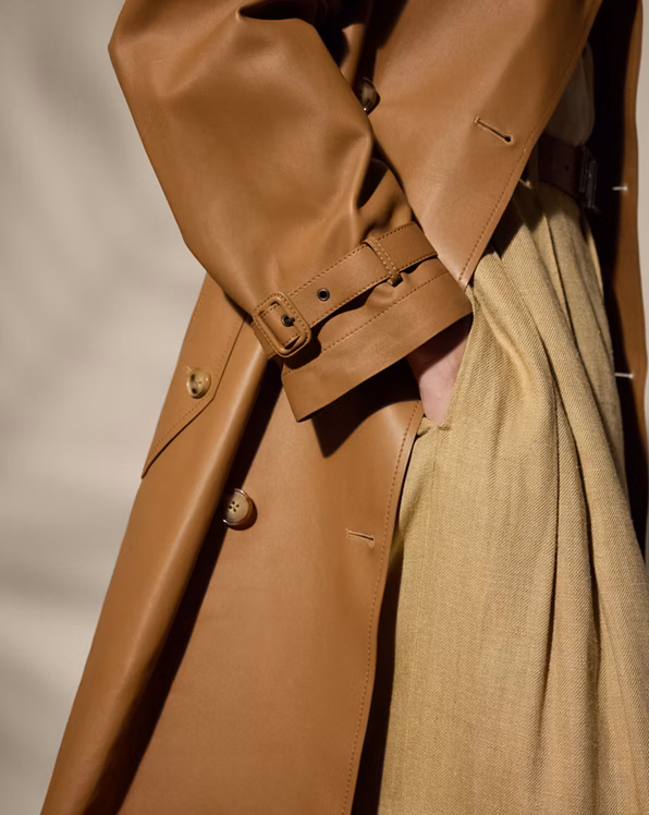 Niles Lambskin Trench Coat