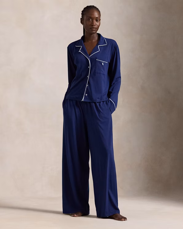 Long-Sleeve Jersey Pyjama Set