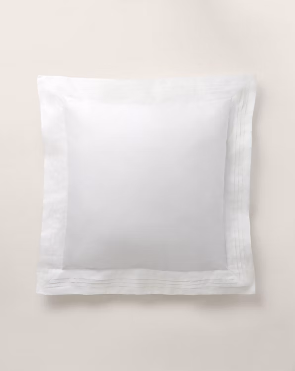 Cotton Tuxedo Pleat Sham