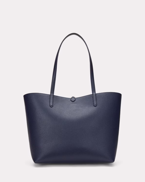 Faux-Leather Large Reversible Tote Bag
